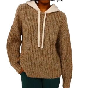 Offline by Aerie Fuzzy Hooded Pullover Sweater